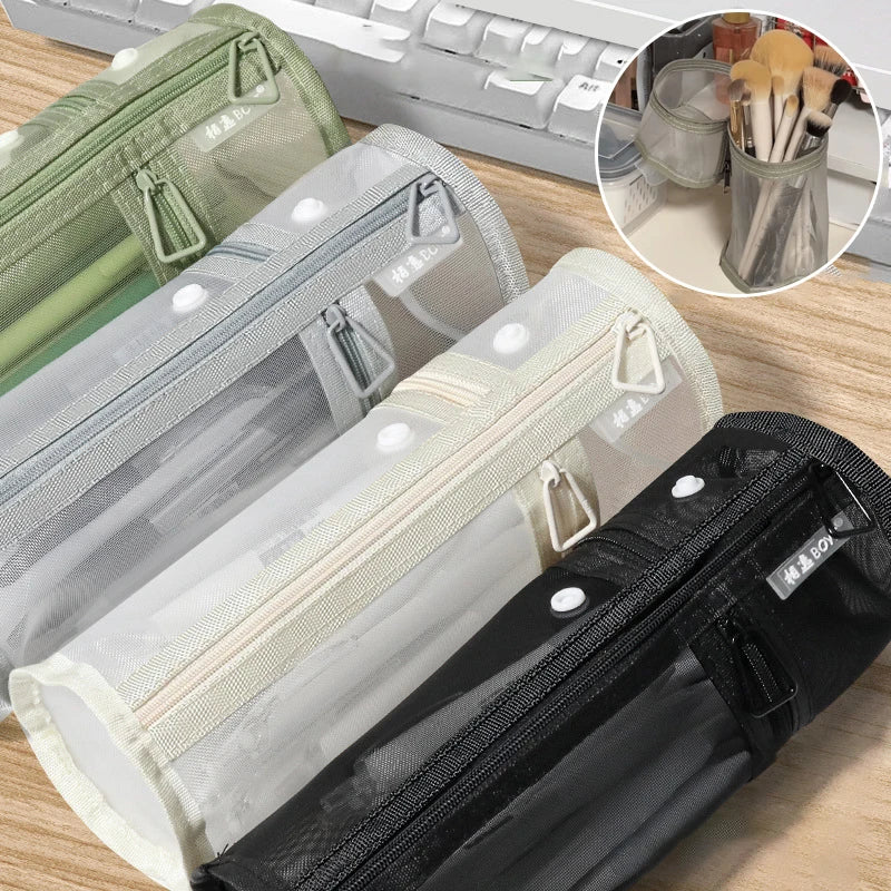 Mesh Makeup Brush Bag – Travel Stand-Up Organizer Pouch Makeup Brush Bag SPOT