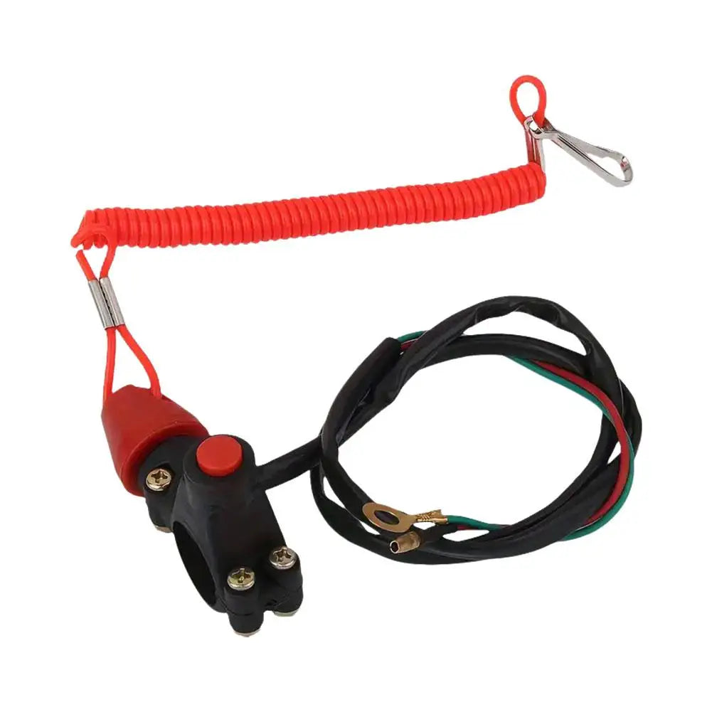 Engine Kill Stop Switch with Tether Lanyard – Motorcycle ATV Motorcycle Kill Switch SPOT
