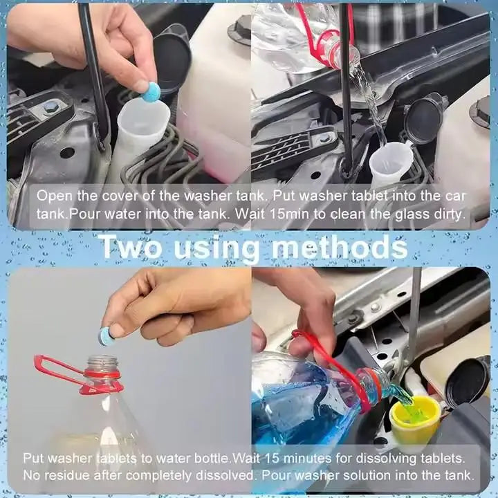 Car Windshield Cleaner Effervescent Tablets – 10/30/50 Pack Windshield Cleaner Tablets SPOT