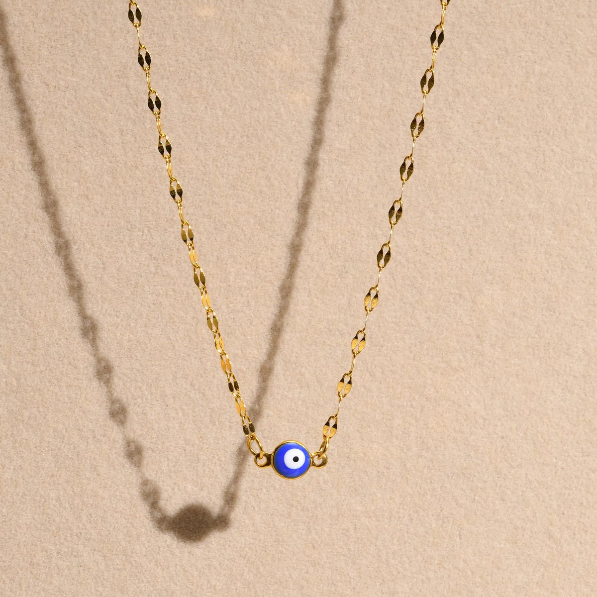 Evil Eye Necklace – Blue Nazar Pendant | Gold Stainless Steel Pendant Necklace SPOT