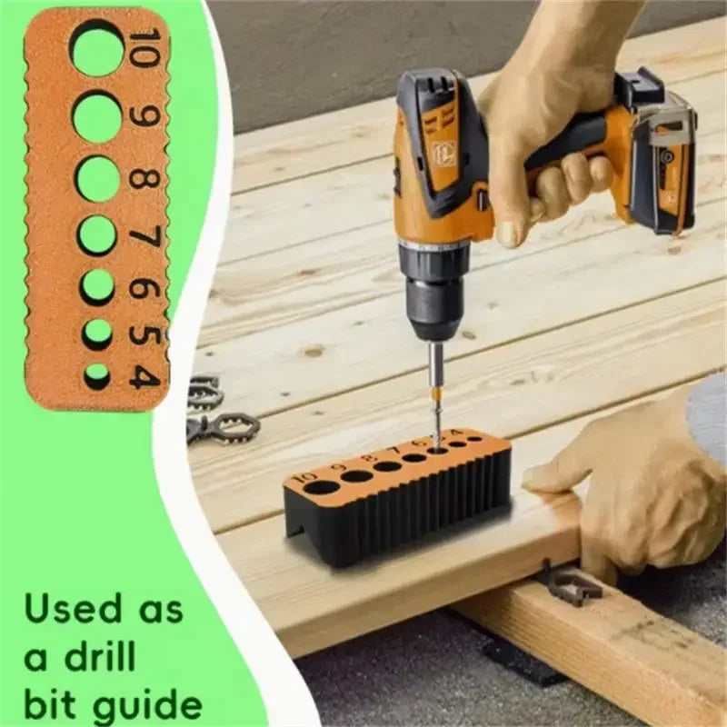 Precision Drill Guide Jig Block | 4–10mm Woodworking Locator Drill Guide Jig SPOT