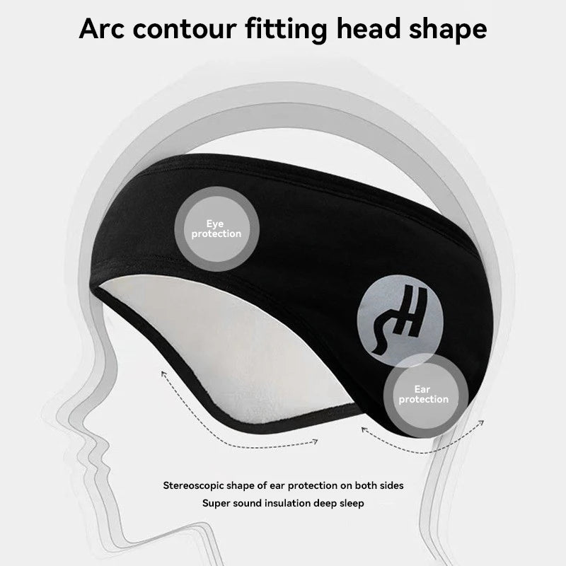 Blackout Sleep Eye Mask with Earplugs – Light & Sound Block Sleep Mask Set SPOT