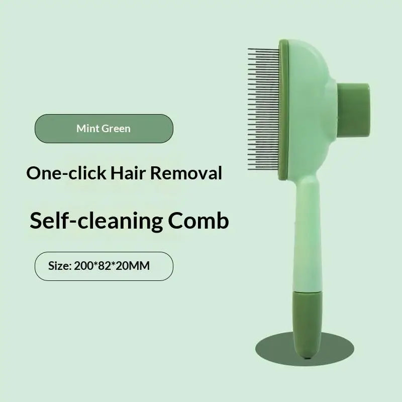 Self-Cleaning Pet Dematting Comb – Dog & Cat Grooming Brush Pet Grooming Comb SPOT A16