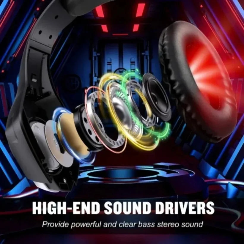 VIKEFON RGB Gaming Headset with Mic – Stereo Surround Sound Gaming Headset SPOT