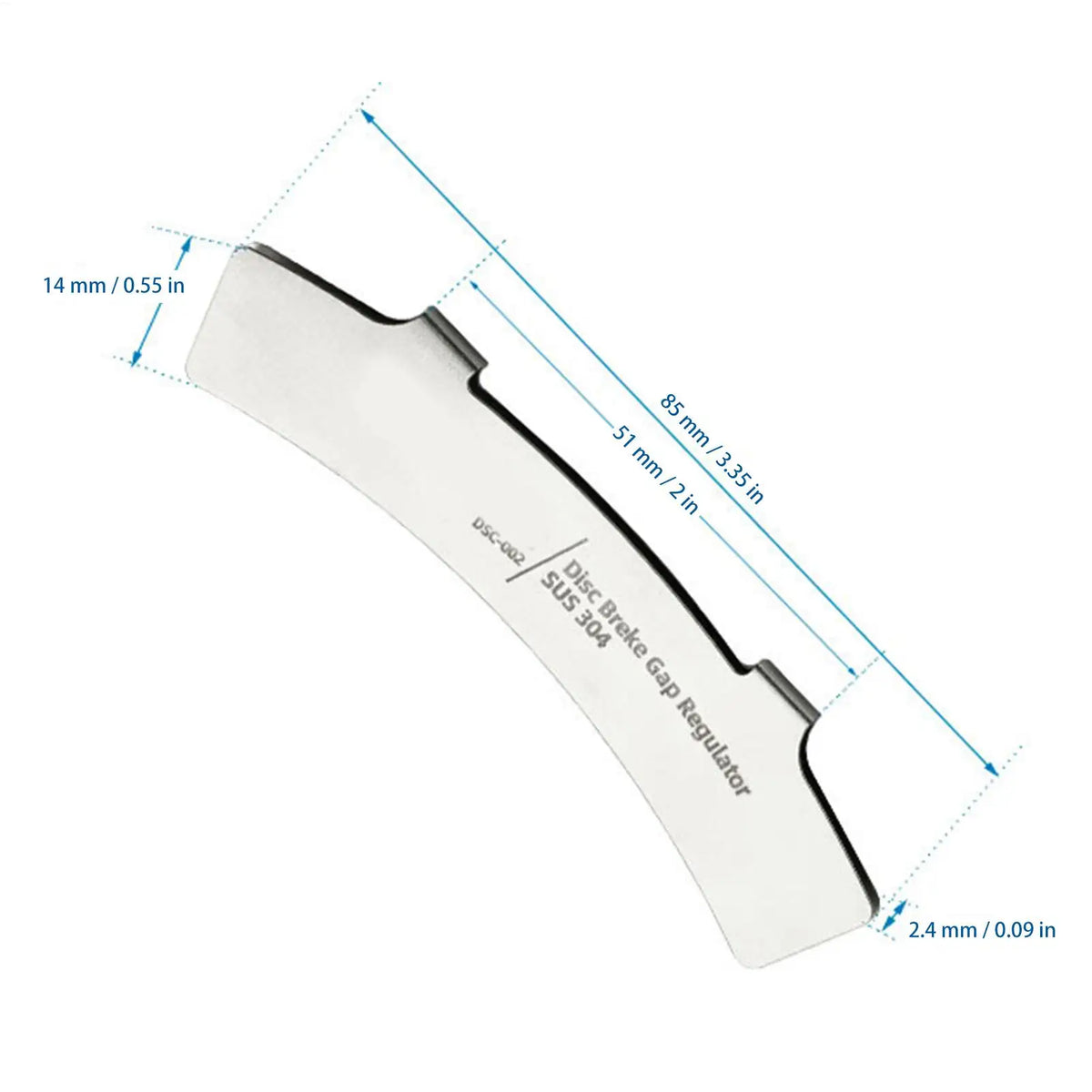 Bicycle Disc Brake Alignment Tool – Stainless Steel Pad Spacer Brake Alignment Tool SPOT