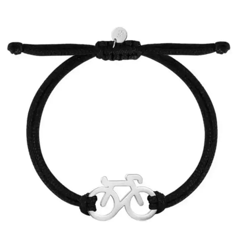 Bicycle Charm Wrap Bracelet – Pink Cycling Jewelry for Women Charm Wrap Bracelet SPOT A10