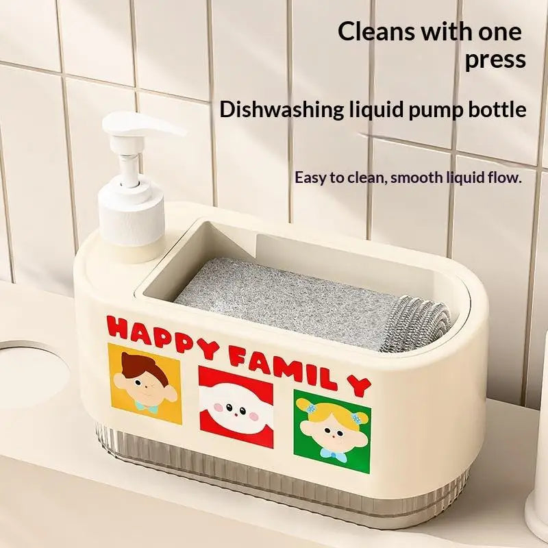 2-in-1 Dish Soap Dispenser with Sponge Holder for Kitchen Soap Dispenser SPOT
