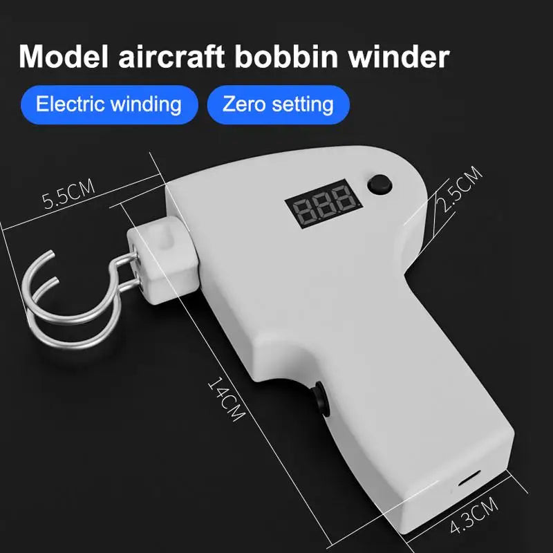 Electric Rubber Band Winder for Model Aircraft | LED Counter Hobby Winding Tool SPOT no cable