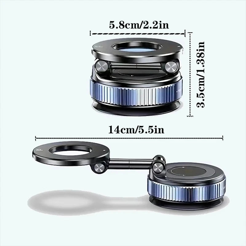Magnetic Car Phone Holder – 360° Adjustable Vacuum Mount Car Phone Mount SPOT