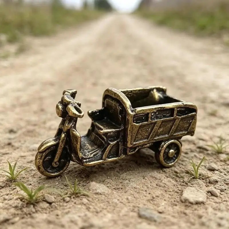 Vintage Metal Tricycle Figurine – Antique Bronze Home Décor Decorative Figurine SPOT
