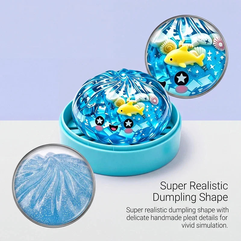 Marine Animal Shell Glitter Mud Squeeze Toy – Sensory Fun Novelty Squeeze Toy SPOT