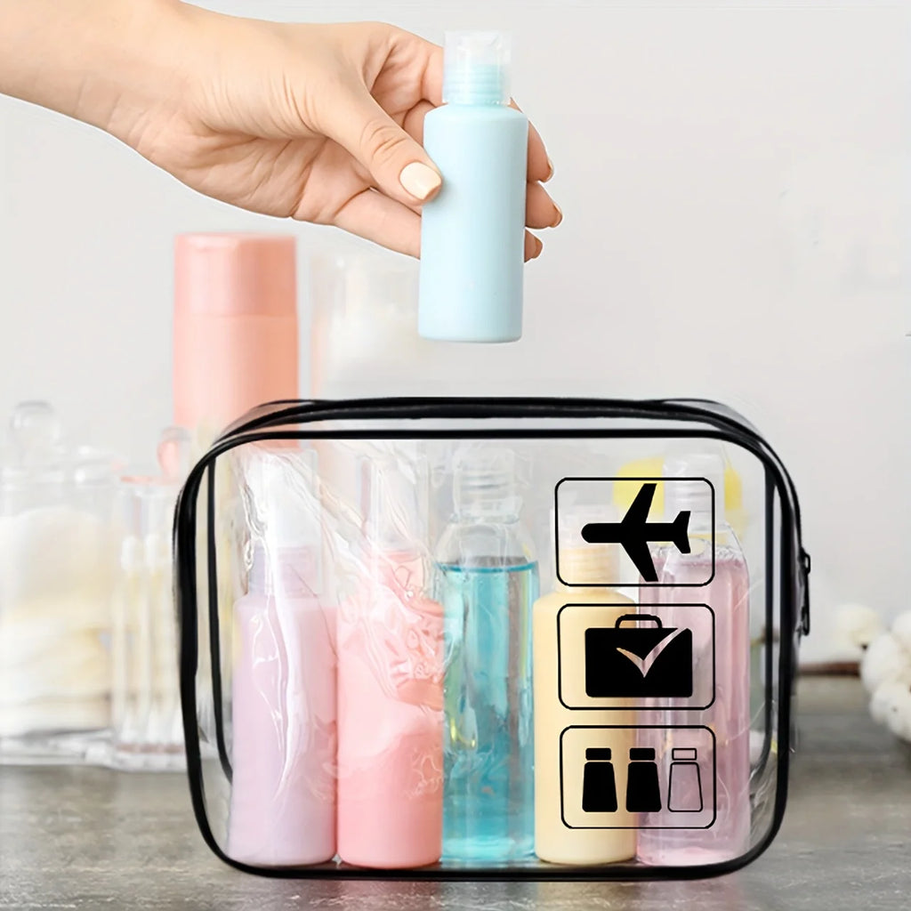 TSA Approved Clear Toiletry Bag – PVC Travel Cosmetic Organizer Clear Toiletry Bag SPOT