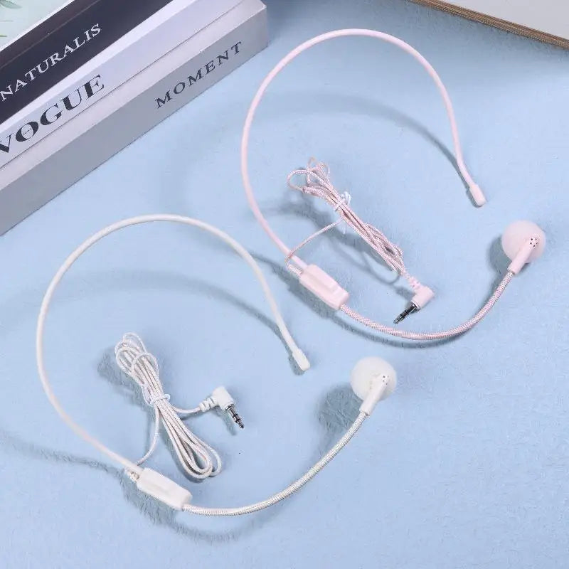 Wired 3.5mm Head-Mounted Headset Mic for Teaching & Lectures Headset Microphone SPOT