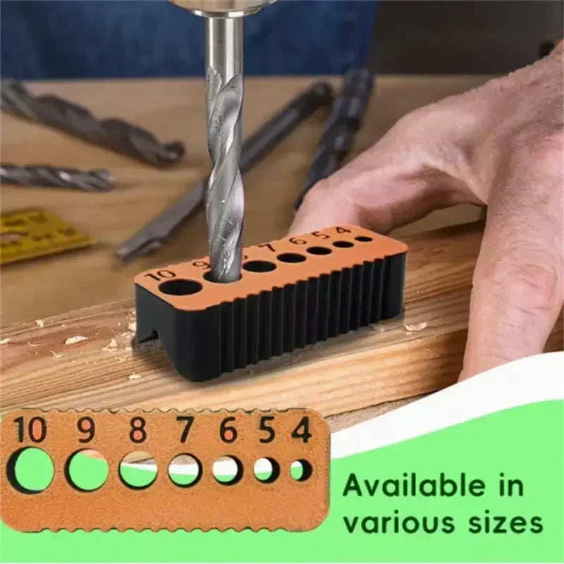 Precision Drill Guide Jig Block | 4–10mm Woodworking Locator Drill Guide Jig SPOT