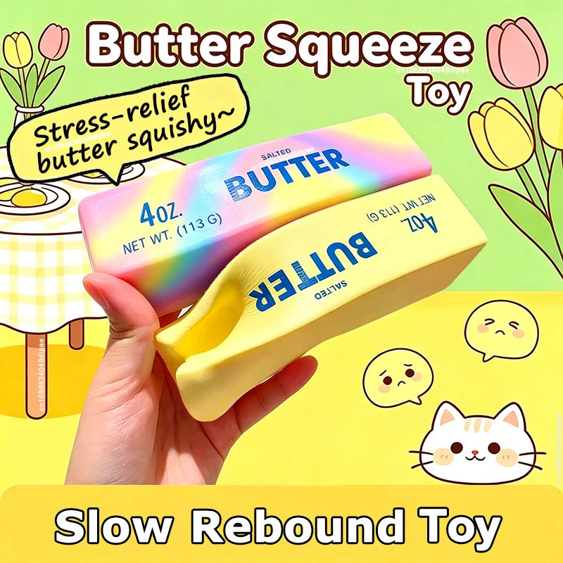 Butter Squishy Squeeze Toy – Ultra Soft Slow Rise Fidget Squishy Fidget Toy SPOT