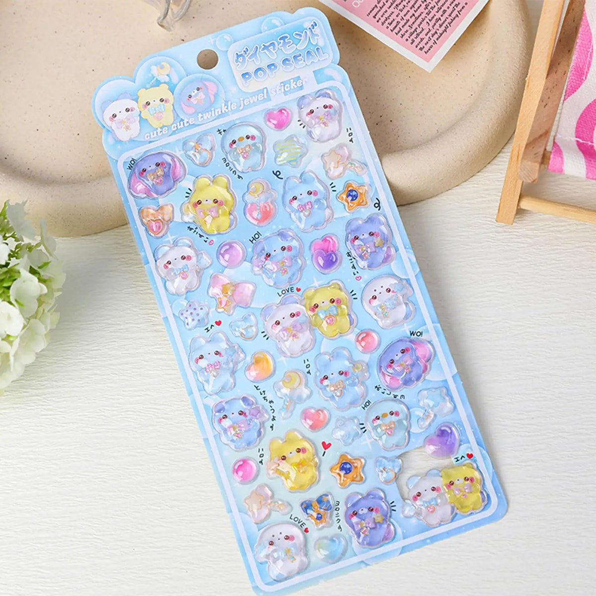 Japanese 3D Puff Stickers – Cute Bird Cartoon Decals for DIY Decorative Stickers SPOT