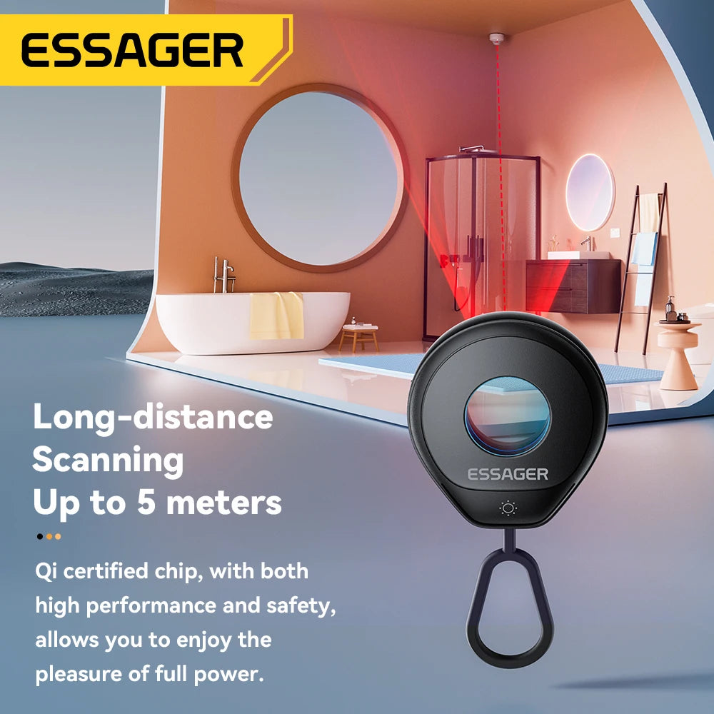 Essager Mini Hidden Camera Detector – Portable Anti-Spy Finder Camera Detector SPOT