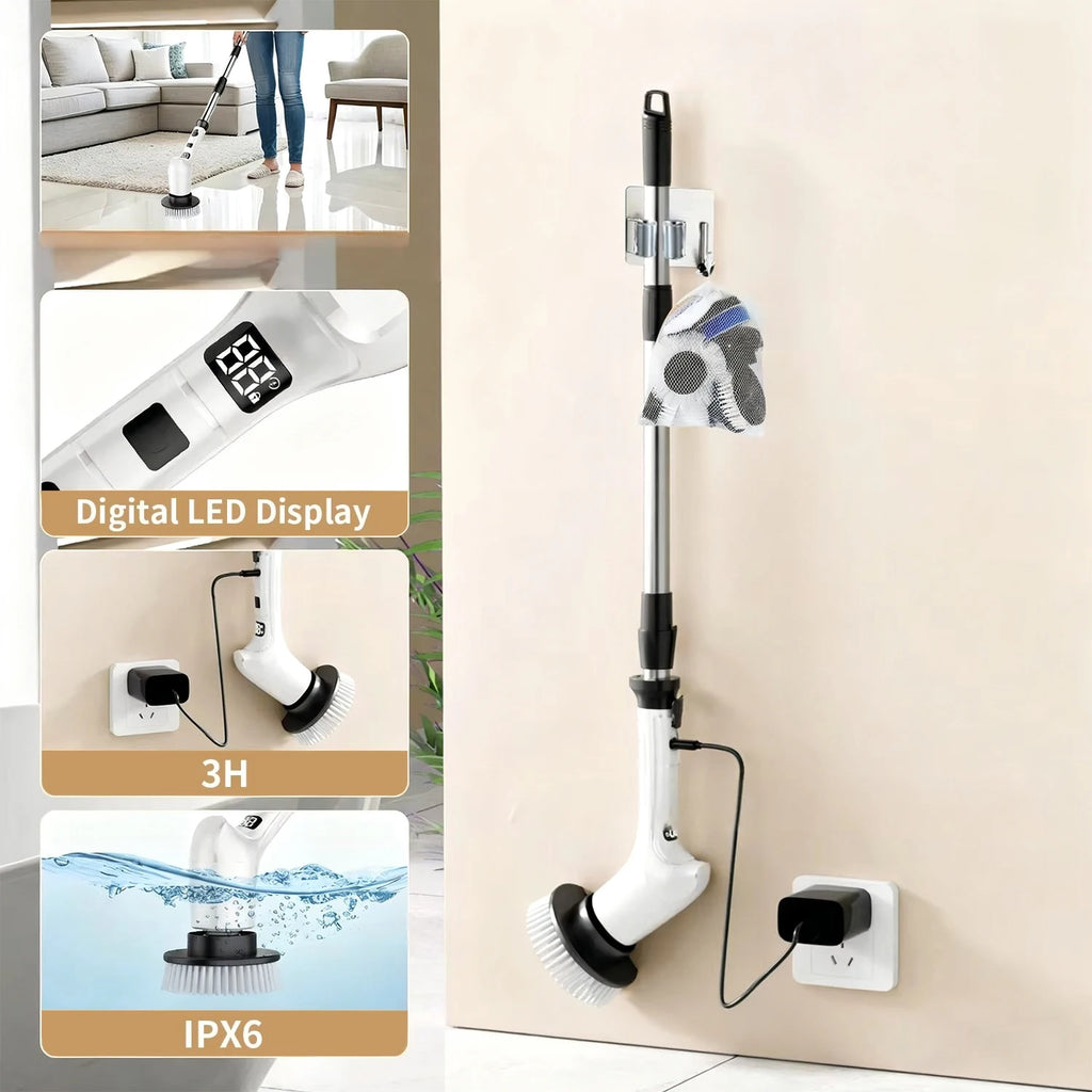 Electric Cleaning Brush – Kitchen & Bathroom Floor Scrubber Electric Cleaning Brush SPOT
