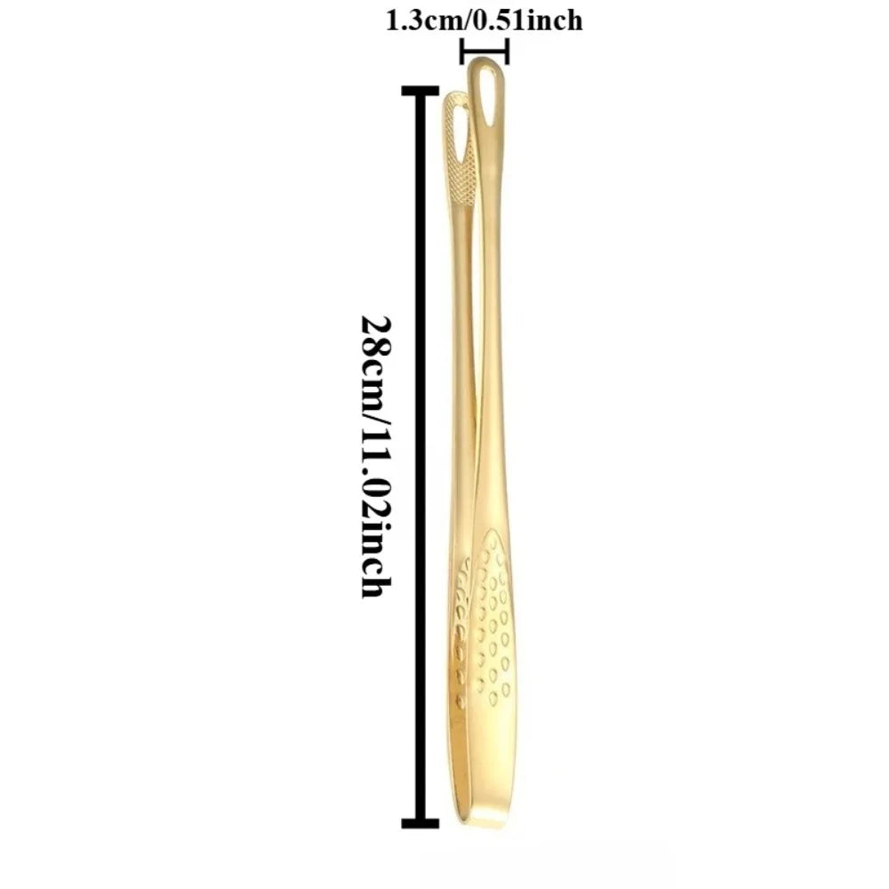 3-Pack Gold-Plated Stainless Steel Korean BBQ Grill Tongs BBQ Grill Tongs SPOT