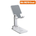 Foldable Desktop Phone & Tablet Stand – Universal Adjustable Holder Phone & Tablet Stand SPOT VIKEFON Brand White