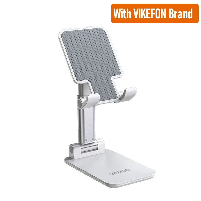 Foldable Desktop Phone & Tablet Stand – Universal Adjustable Holder Phone & Tablet Stand SPOT VIKEFON Brand White