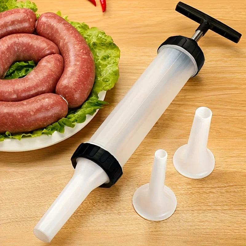 Manual Sausage Stuffer & Jerky Gun – Homemade Sausage Maker Sausage Stuffer Gun SPOT
