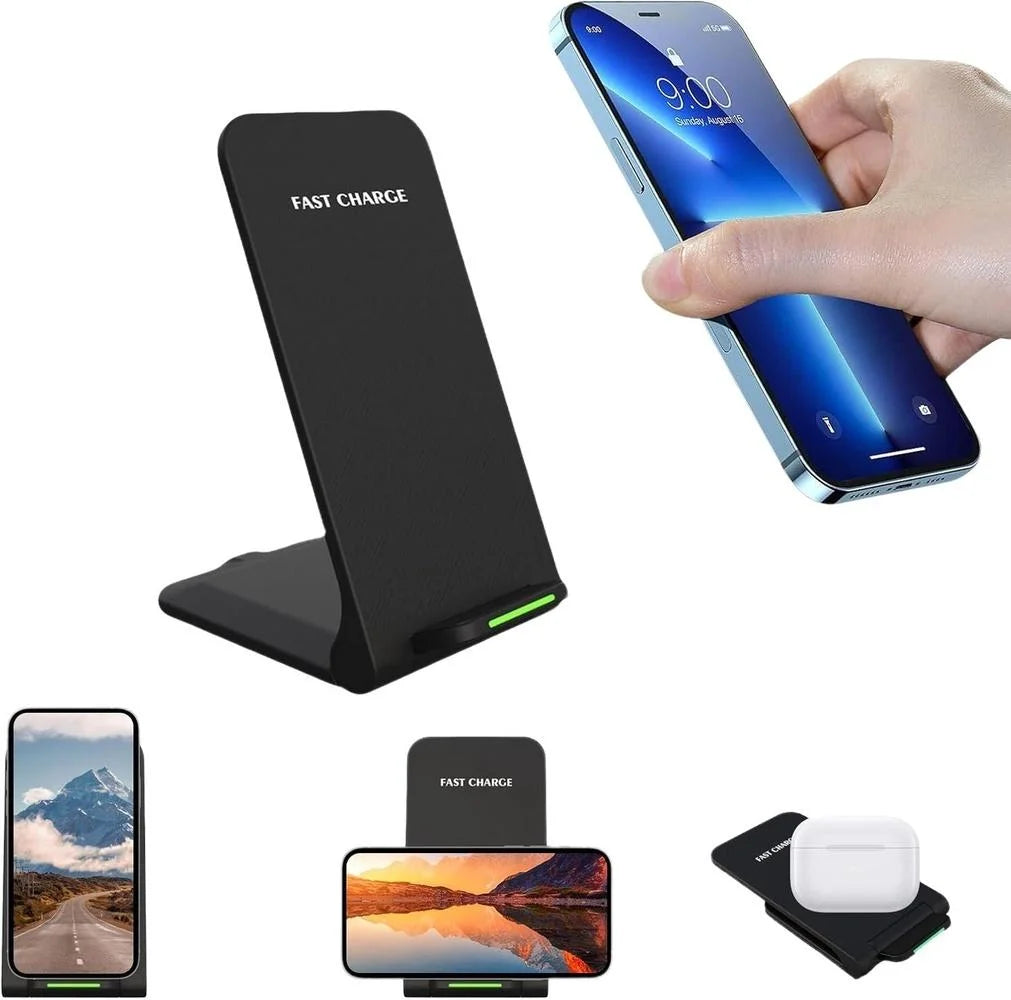 VIKEFON Foldable Wireless Charger Pad – 15W Fast Charging Wireless Charger Pad SPOT