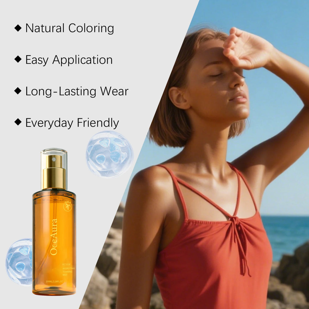 OceAura Self Tanning Spray – Sunless Tanner Face & Body 100ml Self Tanning Spray SPOT