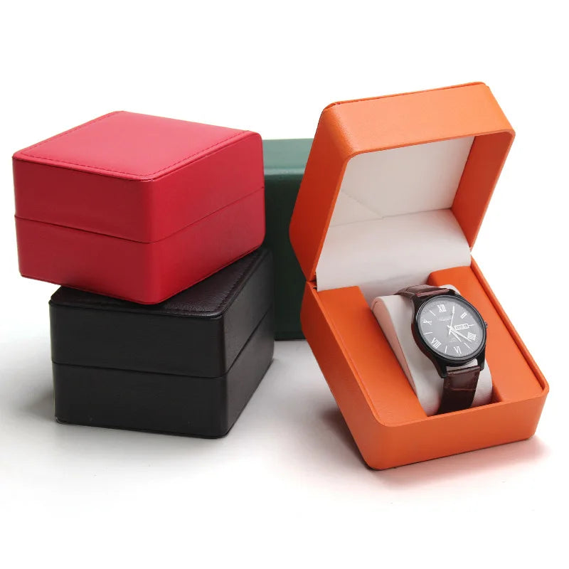 PU Leather Single Watch Box – Travel Storage & Display Case Watch Storage Case SPOT
