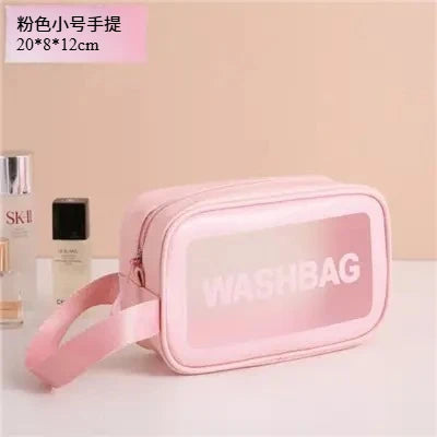 Transparent Waterproof Travel Makeup Bag – Large Capacity Travel Makeup Bag SPOT Small pink