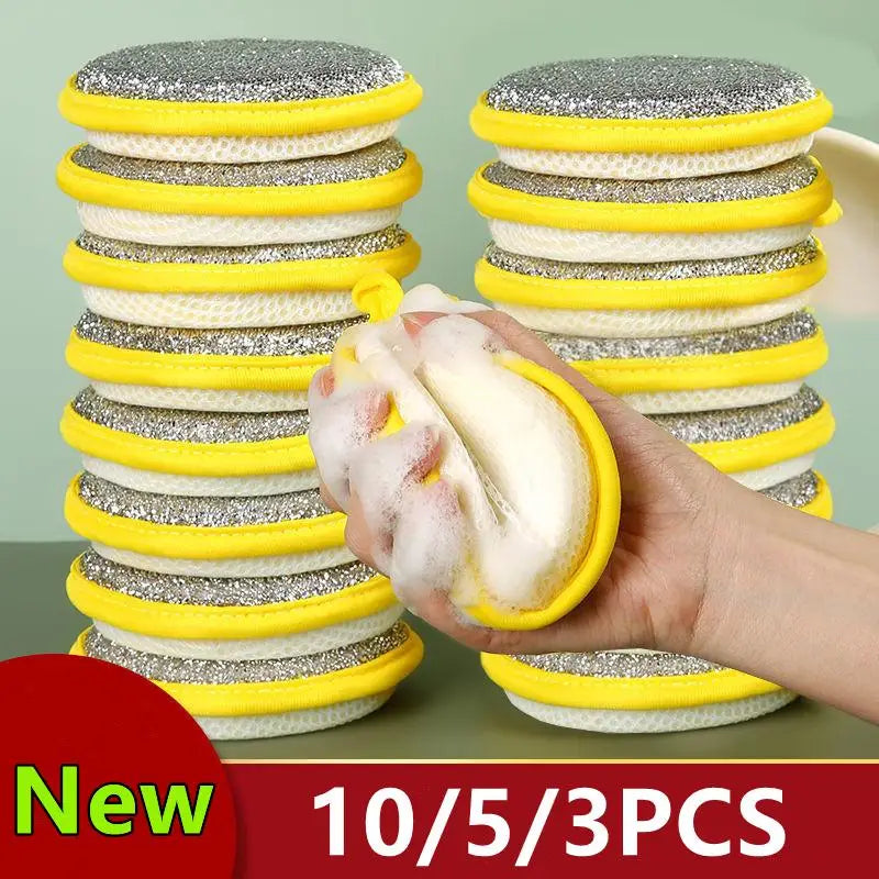 Double-Sided Dish Sponge Scrubber – Reusable Kitchen Cleaner Kitchen Sponge Scrubber SPOT