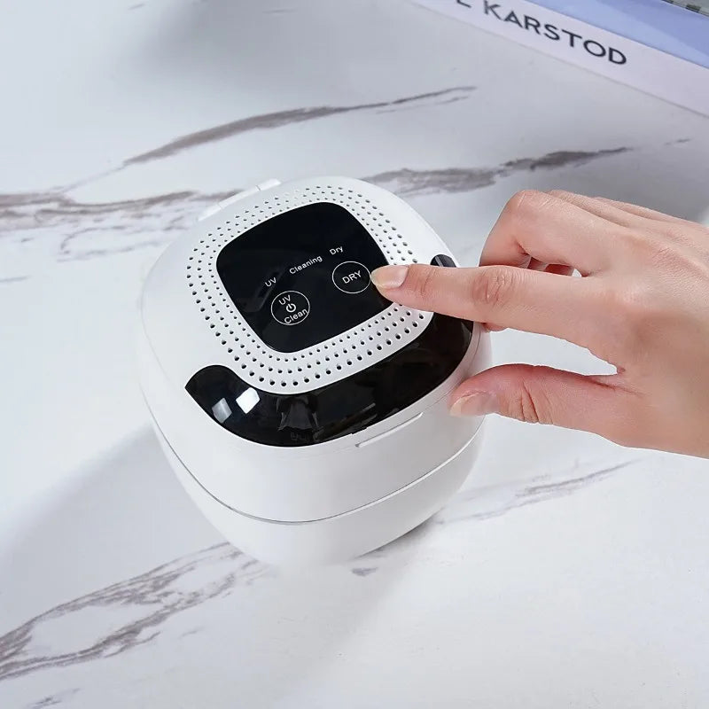 Portable UV Ultrasonic Cleaner with Drying Fan – Rechargeable Ultrasonic Cleaner SPOT