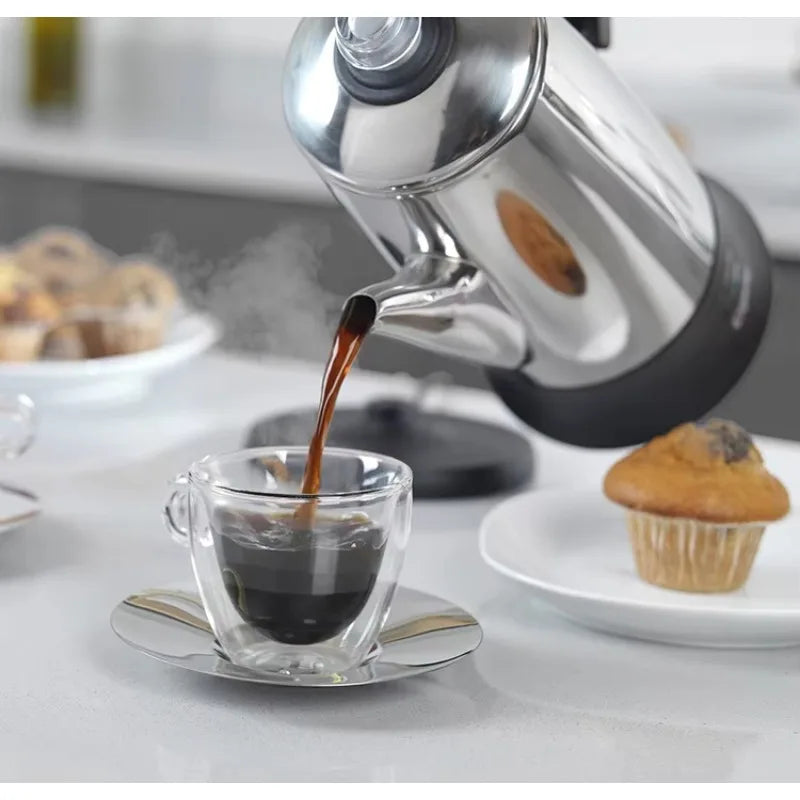 12-Cup Electric Coffee Percolator – Stainless Steel, Keep Warm Electric Coffee Percolator SPOT Default Title