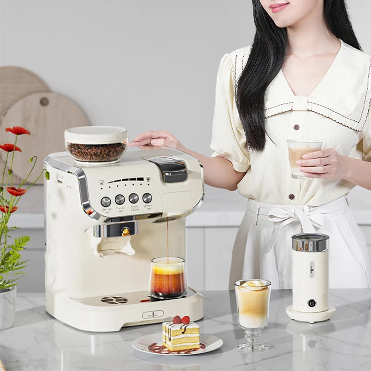 6-in-1 Multi-Capsule Espresso Maker with Built-In Grinder Capsule Espresso Machine SPOT