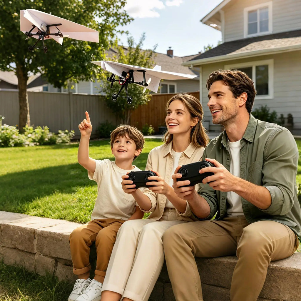 DIY RC Paper Airplane Kit with Gyro Stabilizer | Remote Control RC Airplane Kit SPOT
