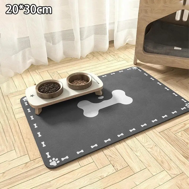 Diatomaceous Earth Pet Placemat – Anti-Slip Dog & Cat Feeding Mat Pet Feeding Mat SPOT E1 one size