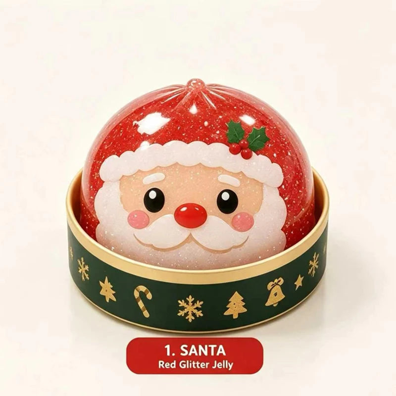 Christmas Dumpling Steamer Glitter Squeeze Sensory Toy Squeeze Sensory Toy SPOT A