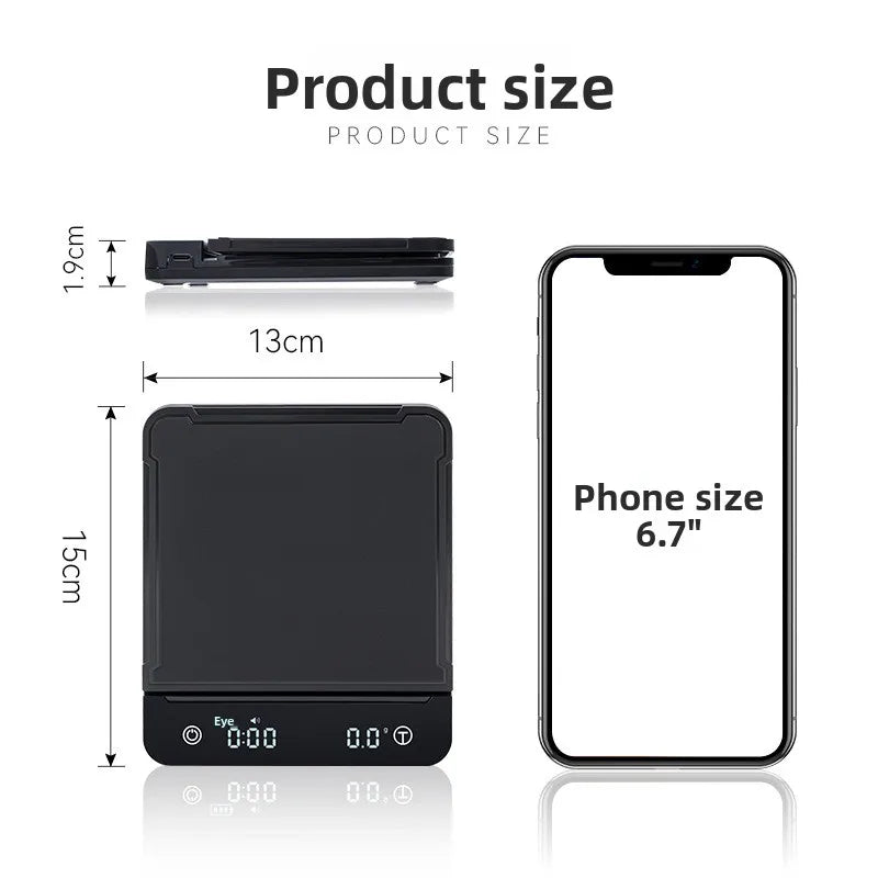 USB Rechargeable Waterproof Mini Coffee Scale with LED Timer Coffee Scale SPOT