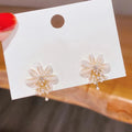 Flower Pearl Tassel Drop Earrings – Wedding & Party Jewelry Drop Earrings SPOT 1 Pair