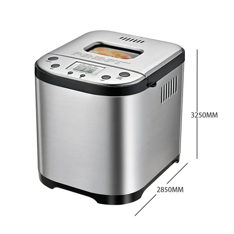 Automatic Bread Maker – Dough Kneading, Fermentation & Toast Bread Maker Machine SPOT silver 100V-240V EU Plug