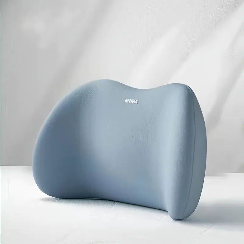 Ergonomic Memory Foam Lumbar Pillow – Back Support Cushion Lumbar Support Pillow SPOT Blue