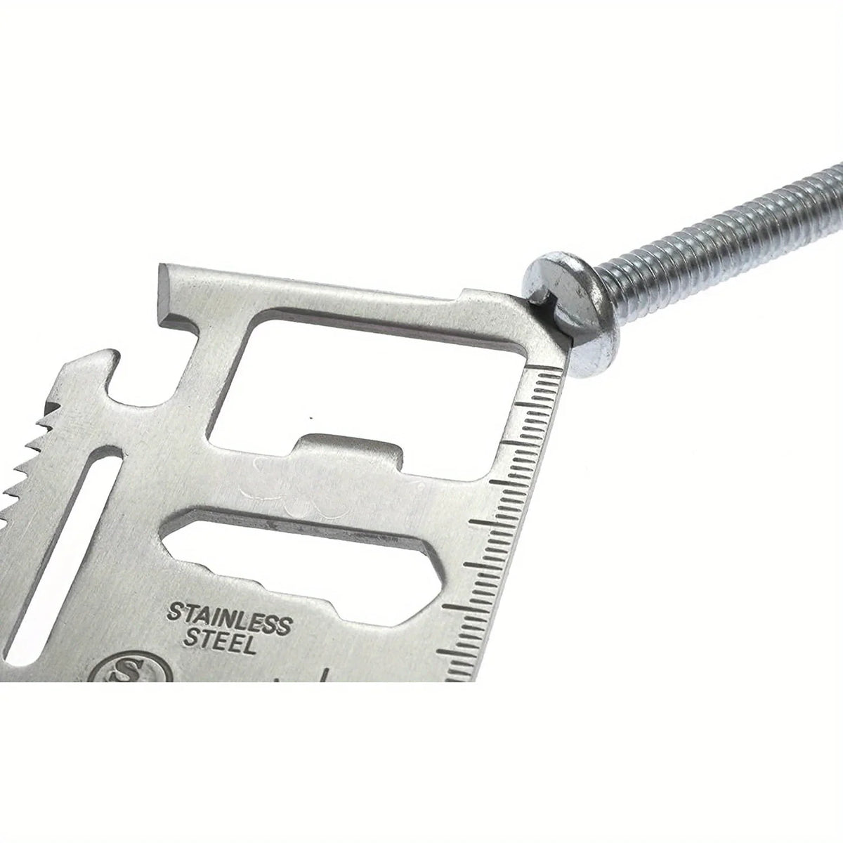 11-in-1 Credit Card Multi-Tool – Stainless Steel Wallet Tool Credit Card Multi-Tool SPOT