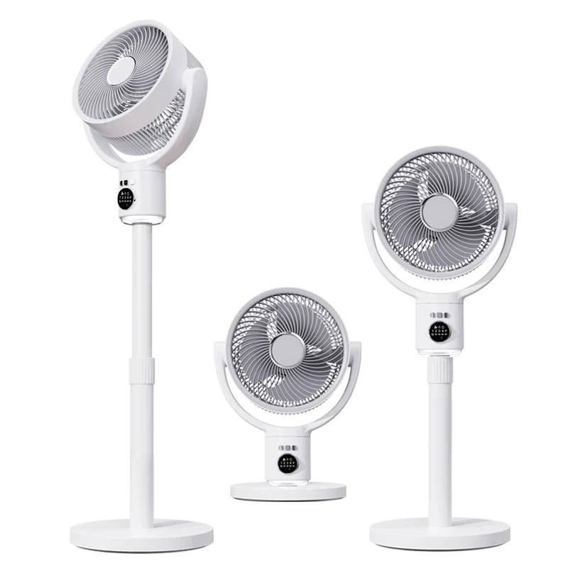Floor Air Circulation Fan – LED Light, Remote, Adjustable Height Floor Circulation Fan SPOT Default Title