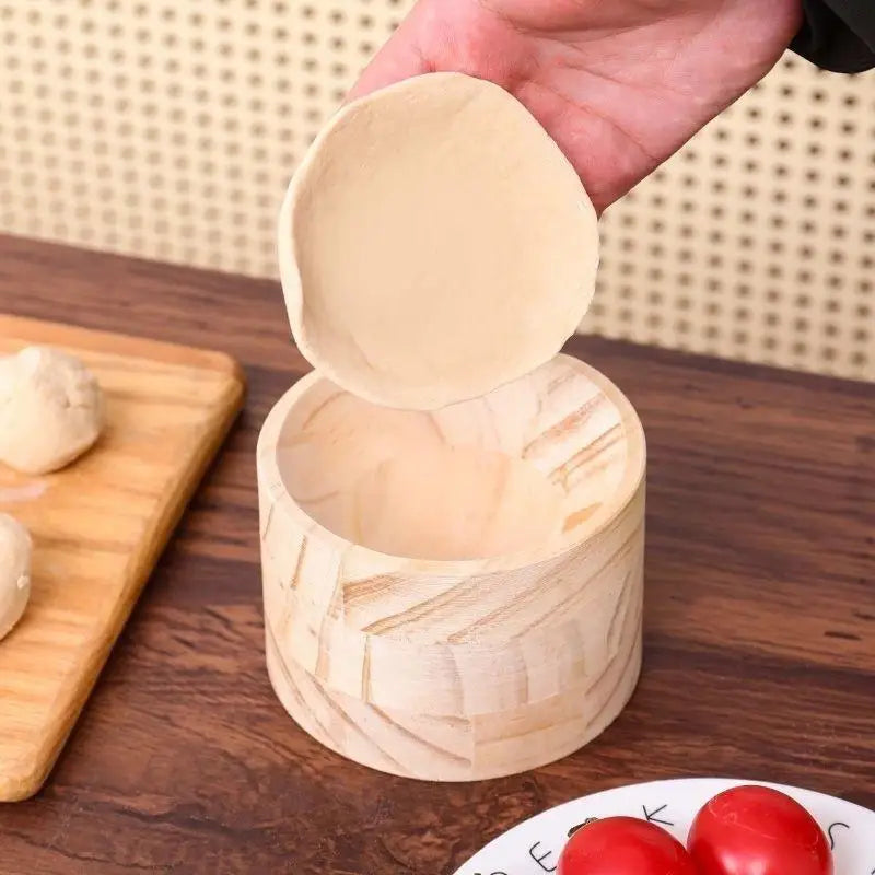 Wood Dumpling Maker Press Tool – Dough Skin Presser & Ball Dumpling Press Tool SPOT