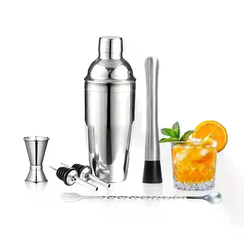 Stainless Steel Cocktail Shaker Set – Complete Bartender Kit Cocktail Shaker Set SPOT