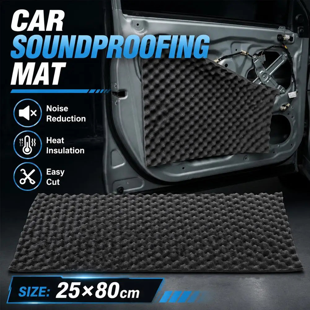 Self-Adhesive Soundproof Foam Panel 25x80cm – Studio & Car Acoustic Foam Panel SPOT