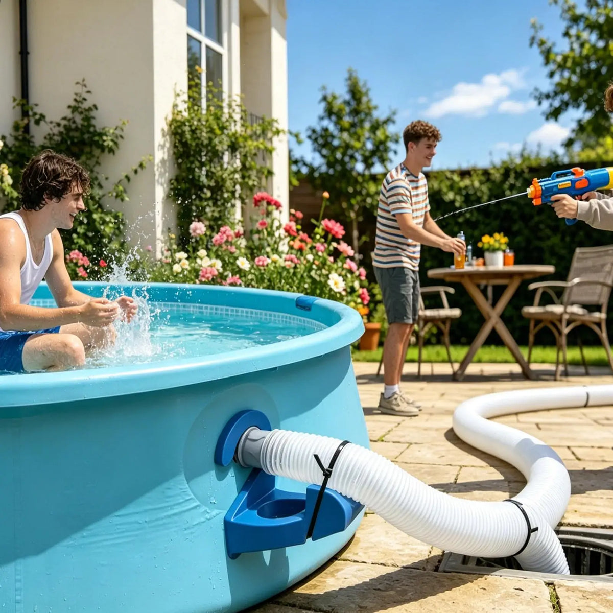 Pool Hose Holder 3-Pack – Non-Slip Ground Pipe Hanger Set Pool Hose Holder SPOT