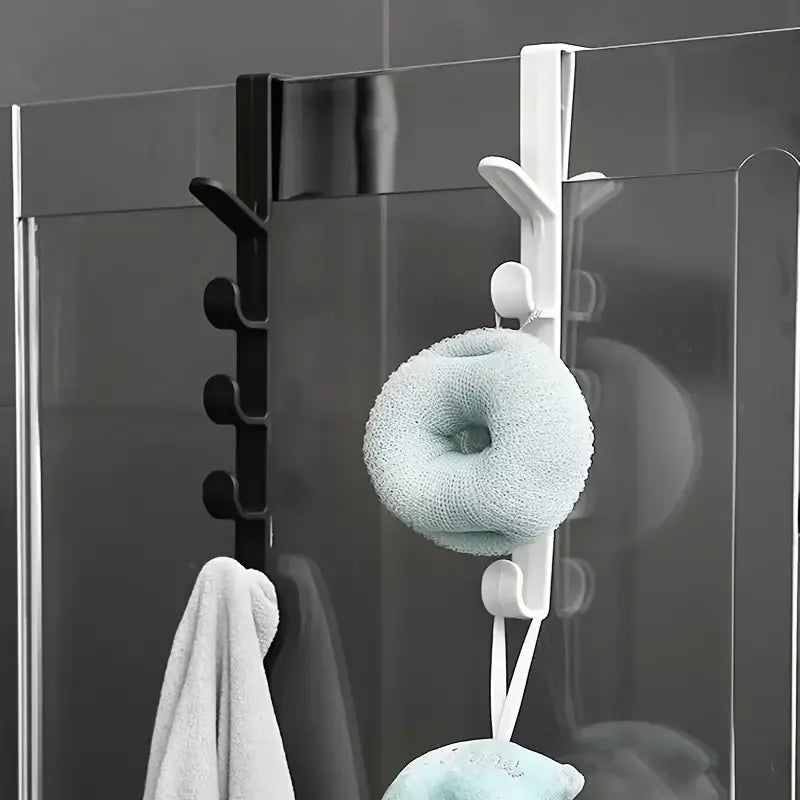 5-Hook Over-the-Door Bag & Clothes Hanger Rack – ABS Plastic Door Hook Rack SPOT