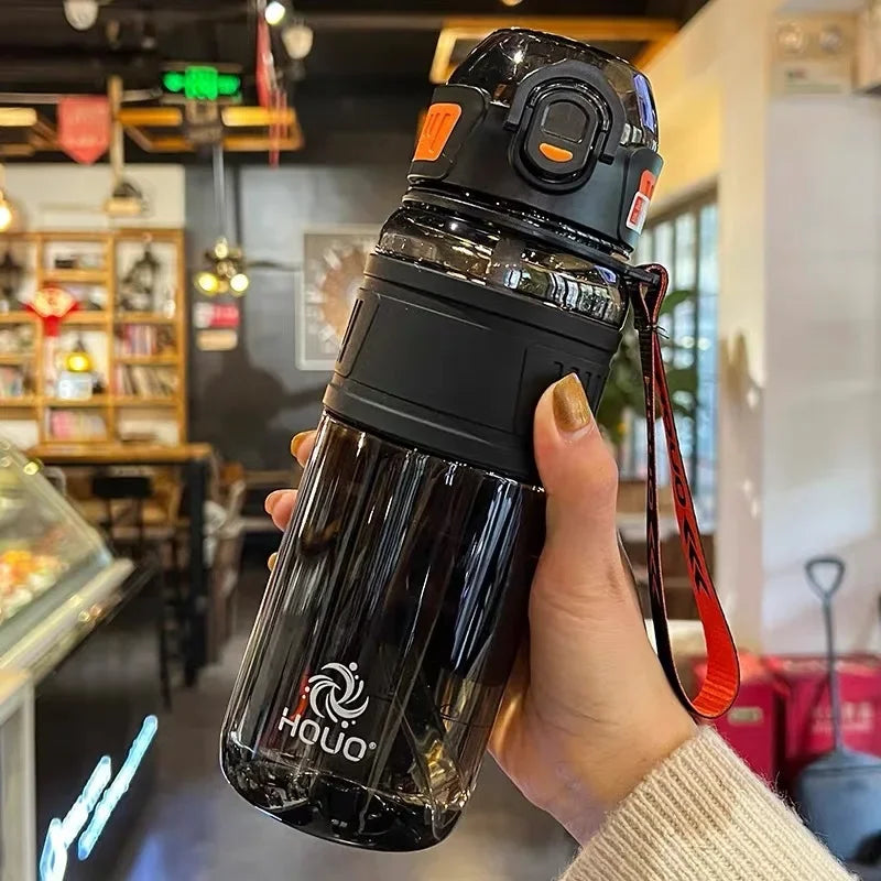 Portable 1L & 750ml Sports Water Bottle – Gym, School & Travel Sports Water Bottle SPOT Black 750ml