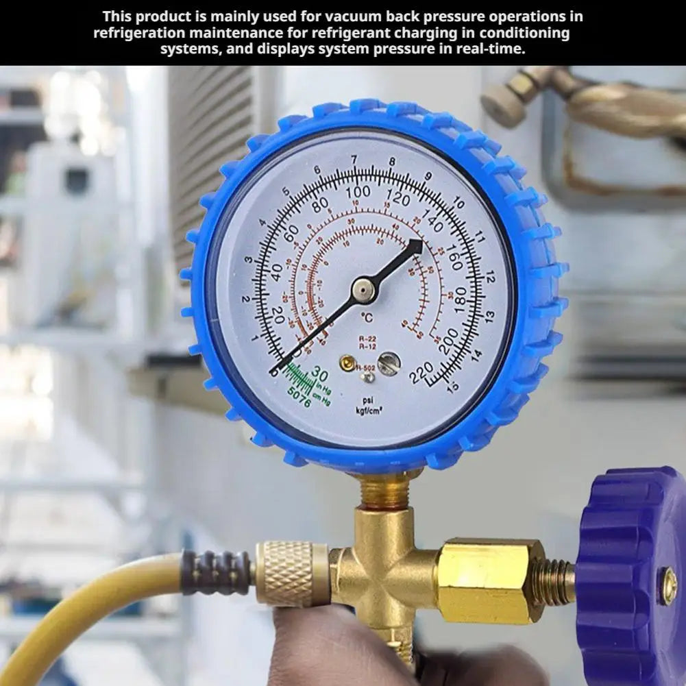 R22 R134a AC Refrigerant Pressure Gauge Service Kit Refrigerant Pressure Gauge SPOT